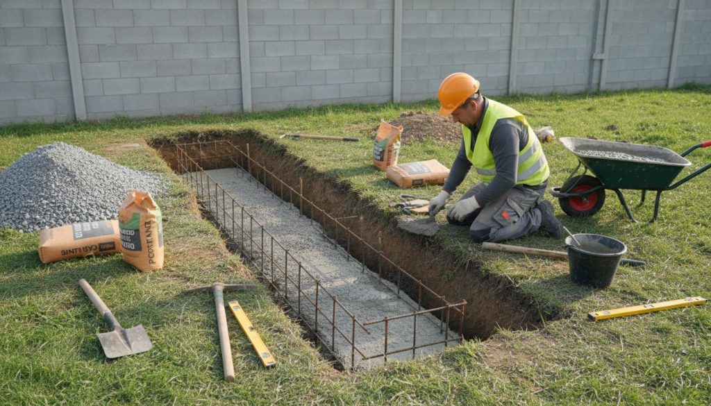 Découvrez les étapes essentielles pour réussir la fondation d'un mur de clôture de 2 mètres, en garantissant solidité et durabilité à votre construction.