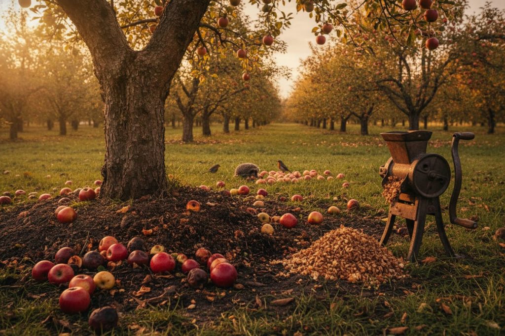 Que faire des pommes pourries au pied des pommiers ?